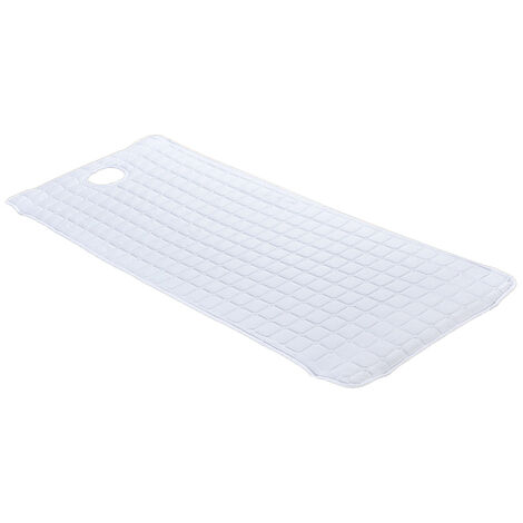 Couverture de Table de Massage de beauté douce, drap de lit de SPA, protecteur de matelas avec trou de respiration-180x60cm,White 185x70cm