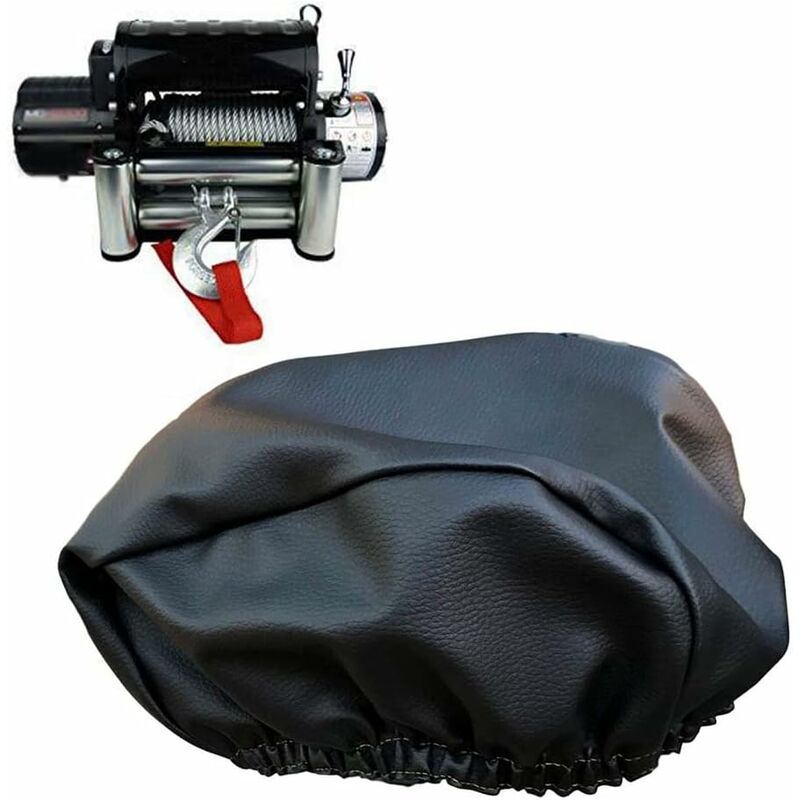 Couverture de treuil, Couverture de treuil étanche Heavy Duty Couverture de Protection de treuil pu Cuir Housse de Protection Anti-poussière