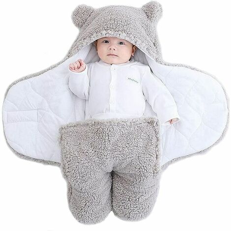 0-3 Mois Lot de 3 Couverture Emmaillotage Bebe Nid d’Ange Unisex Gigoteuse d’Emmaillotage Couverture Bébé Naissance 1 Tog Langes 100% Coton 