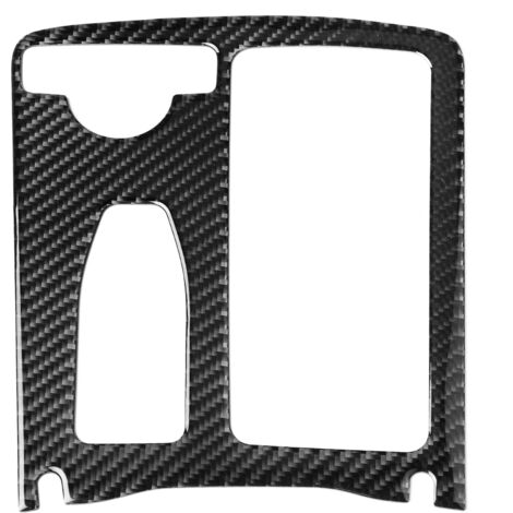 Couverture d'habillage de support de verre d'eau de console centrale de fibre de carbone pour Mercedes W204 2005-2012