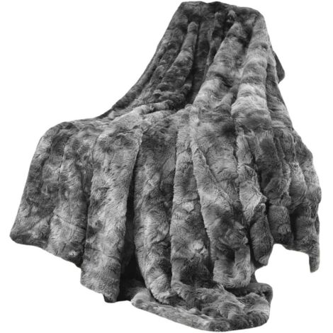 Couverture douce et moelleuse, couverture à poils longs, couvertures chaudes