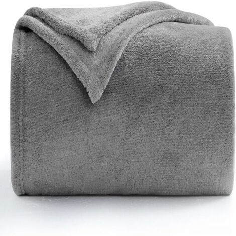 Couverture douce et moelleuse, plaid chaud pour canapé en hiver, 110 x 150 cm
