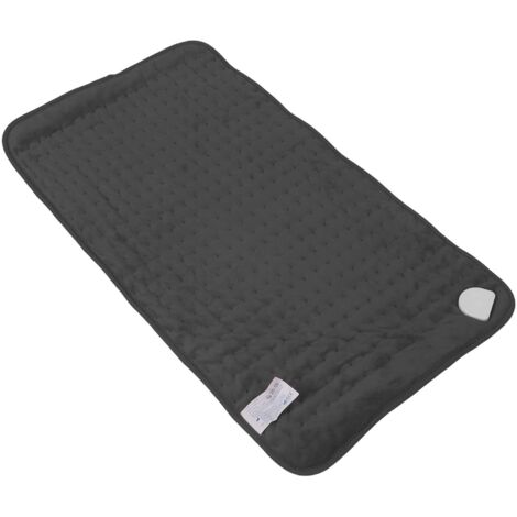 Couverture électrique, Minuterie d'affichage à LED de Coussin Chauffant à 6 Températures Réglables pour Le Salon (Gris)