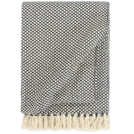 Couverture en Coton Plaid Sofa Canapé Salon Chambre Maison Intérieur vidaXL
