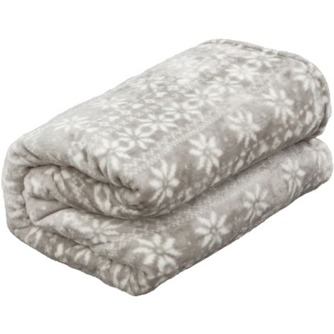 COUVERTURE EN MICROFIBRE SNOW DARK GREY