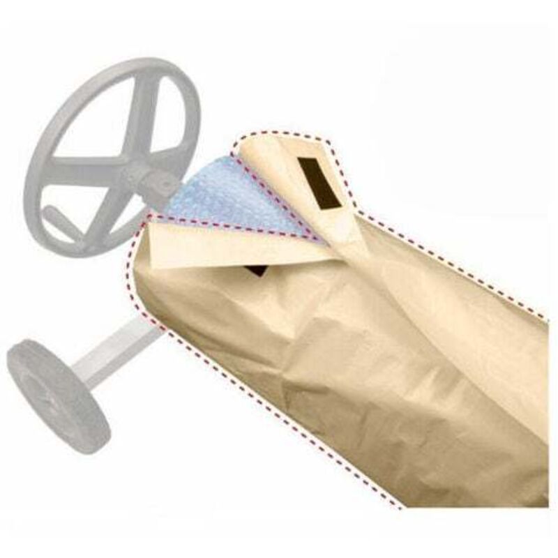 Couverture Enrouleur Bâche Piscine en Tissu Imperméable,Couverture de Protection Piscine Extérieur Intérieur,49096cm,