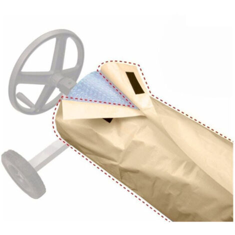 Couverture Enrouleur Bâche Piscine en Tissu Imperméable,Couverture de Protection Piscine Extérieur Intérieur,49096cm