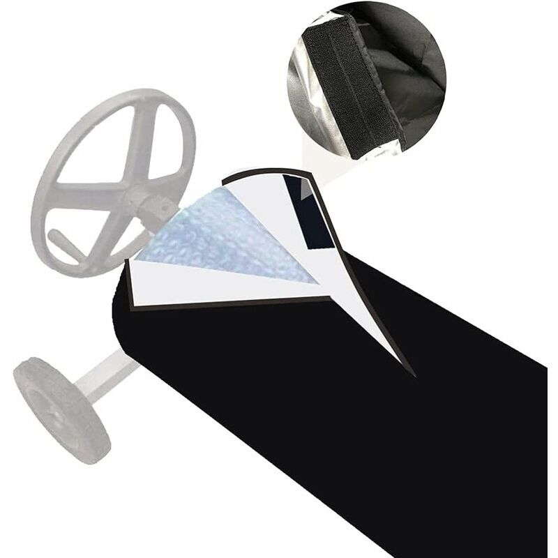Couverture Enrouleur Bâche Piscine en Tissu Imperméable,Couverture de Protection Piscine Extérieur,Couverture pour Bâche Solaire,Bâche de