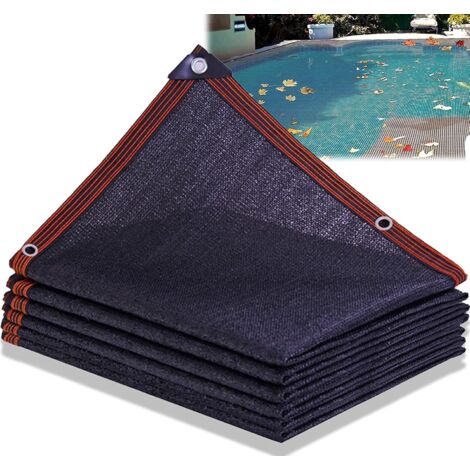 Couverture Filet de Feuille pour Piscines rectangulaire, Bâche Protection Maille Hors-Sol, Bloquer Feuilles Mortes et Débris Piscine D'hivernage(3x4m(10x13ft)) - Sélectionner Taille