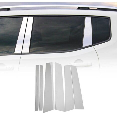 Couverture Garniture de pilier B pour Mercedes Classe C S205 2014-2020 inox 6Pcs
