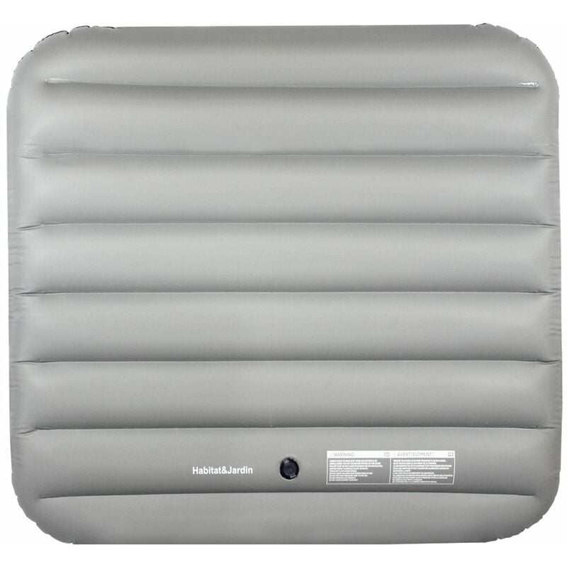 Habitat Et Jardin - Couverture gonflable pour - 134 x 134 cm - Grise