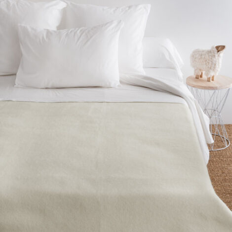 Couverture laine vierge VOLTA woolmark 180x240 cm