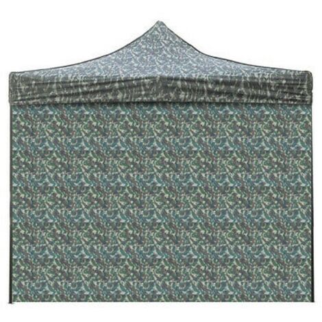 Couverture latérale militaire étanche 3x2m avec porte enroulable pour tonnelle pliable 3x3m