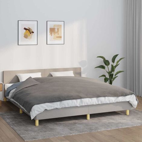 Couverture lestée avec housse,Couverture Pondérée,Couverture douce,hiver Gris 155x220 cm 11 kg Tissu VDVM372523