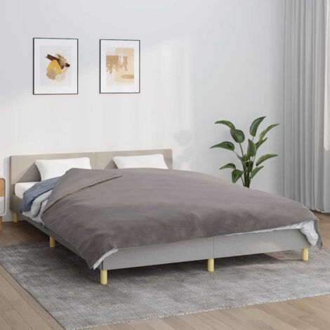 Couverture lestée avec housse,Couverture Pondérée,Couverture douce,hiver Gris 200x225 cm 13 kg Tissu VDVM201810