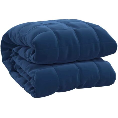 Couverture lestée Bleu 122x183 5 kg Tissu