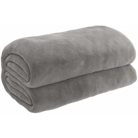 Couverture lestée,Couverture pondérée avec housse Gris 155x220 cm 7 kg Tissu CFW83440