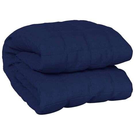 Couverture lestée，Couverture pondérée Bleu 155x220 cm 11 kg Tissu CFW24252