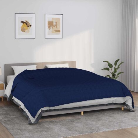 Couverture lestée，Couverture Pondérée，Couverture douce，hiver Bleu 220x260 cm 11 kg Tissu VDVM866176