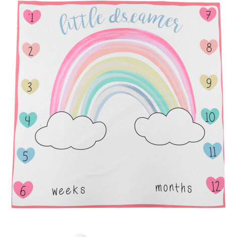 Couverture Mois Bébé pour Photos Nouveau-né - Tissu Doux Arrière-plan Studio