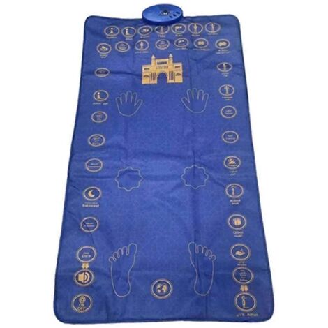 Couverture musicale interactive électronique 131 x 75 cm pour la maison, bleue