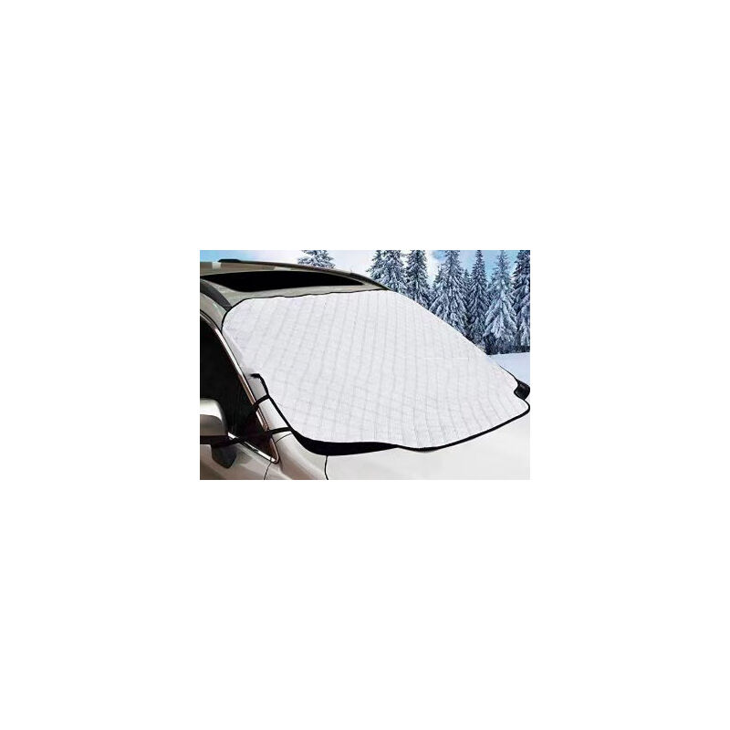 Couverture Pare-Brise Voiture, Bâche Pare Brise Protection, Magnétique Couverture Repliable Couverture de Pare-Brise Universelle, Anti Givre et