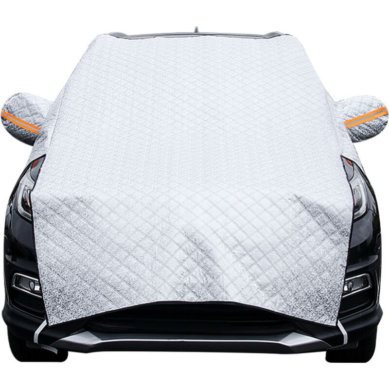 Couverture Pare-Brise Voiture Hiver Bâche Pare Brise Protection Repliable Protege Pare Brise Universelle pour Voiture Anti Givre, Neige, Glace, Pluie