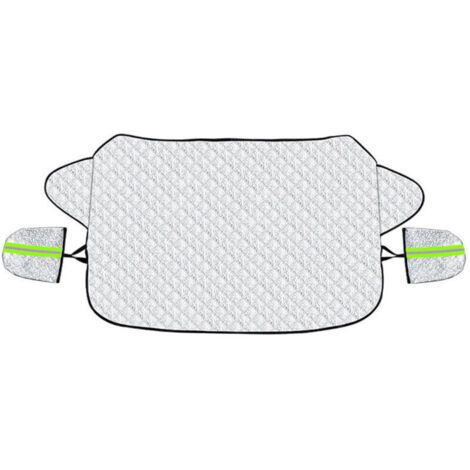 Couverture Pare Brise Voiture Protection Pare Brise Hiver Protege Pare Brise Magnétique Universelle Couverture Repliable pour Bache Voiture Anti Givre Neige UV Poussière Pluie (147x100cm)