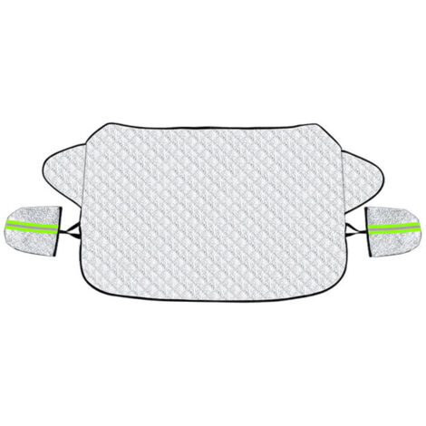Couverture Pare Brise Voiture Protection Pare Brise Hiver Protege Pare Brise Magnétique Universelle Couverture Repliable pour Bache Voiture Anti Givre Neige UV Poussière Pluie (147x100cm)