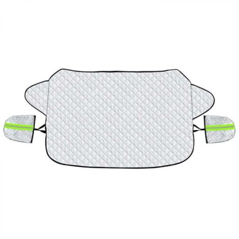 Couverture Pare Brise Voiture Protection Pare Brise Hiver Protege Pare Brise Magnétique Universelle Couverture Repliable pour Bache Voiture Anti Givre Neige UV Poussière Pluie (147x100cm)