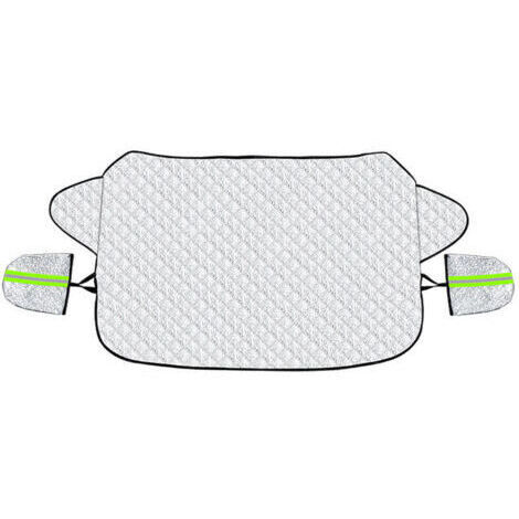 Couverture Pare Brise Voiture Protection Pare Brise Hiver Protege Pare Brise Magnétique Universelle Couverture Repliable pour Bache Voiture Anti Givre Neige UV Poussière Pluie (147x100cm)