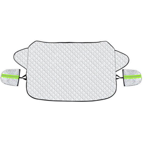 Couverture Pare Brise Voiture Protection Pare Brise Hiver Protege Pare Brise Magnétique Universelle Couverture Repliable pour Bache Voiture Anti Givre Neige UV Poussière Pluie (147x100cm)
