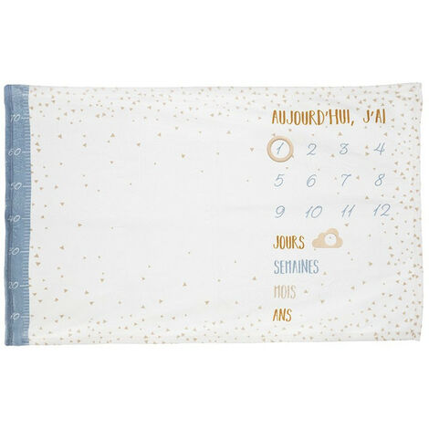 Couverture photo bébé étoiles bleues Atmosphera