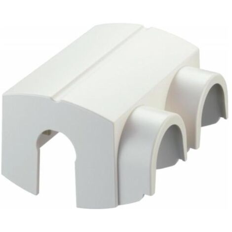Couverture plastique pour angle VHS (radiateur de salle de bain) en RAL 9016 blanc trafic