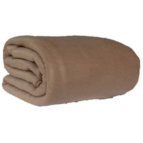Couverture polaire 220x240 taupe