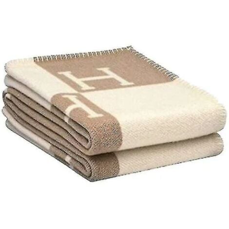 BASETBL Couverture Polaire Plaid pour Canapé, 140 x 170 cm, Produit Naturel, Parfait comme Cadeau