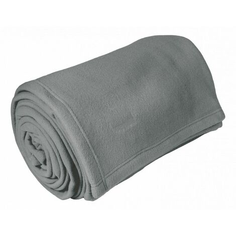 Couverture polaire "Teddy Non feu - Norme NF EN ISO 12952" toutes dimensions Toison d'or - Teddy Acier - 220 x 240 cm