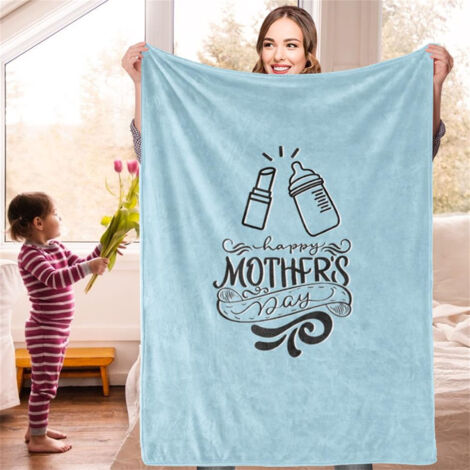 Couverture Polyester Grande Taille 140x200cm Design Élégant Lavable Machine pour Lit Canapé Saison Complète