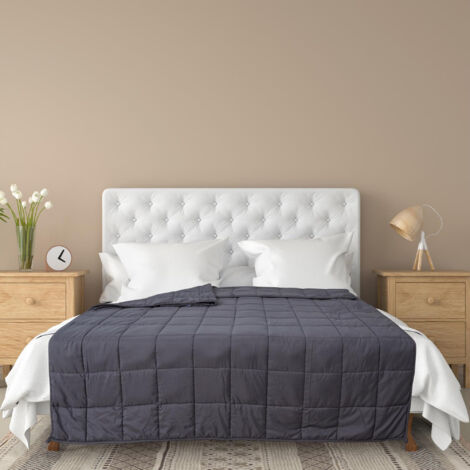 Couverture pondérée en polyester 7kg 150x200 cm LAVISH grise