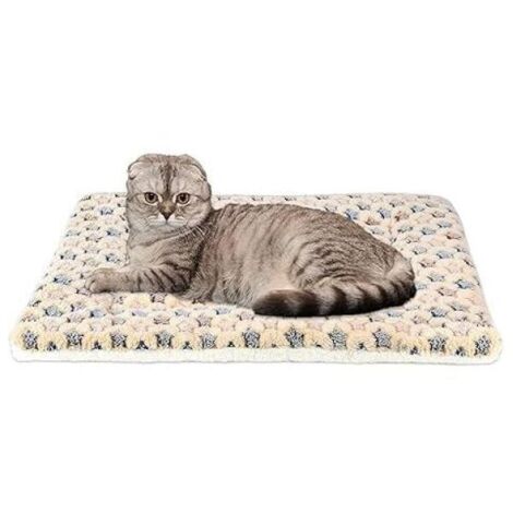 Couverture pour animaux de compagnie, coussin en flanelle moelleuse de qualité supérieure, douce et chaude, convient aux chiens et chats de taille moyenne, étoiles jaunes