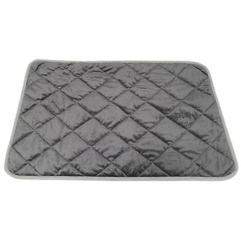 Couverture pour chien antidérapante et auto-chauffante – Tapis de chenille grand format pour grands chiens – Coussin moelleux gris taille M (190 caractères max)