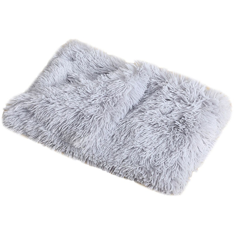 Couverture Pour Chien Pet Cat Moelleuses Coussin Chiot Confortable Chaud Calmant Anti Anxiete, Gris clair XL