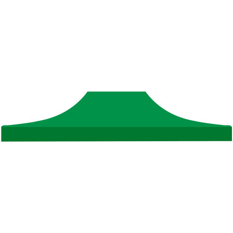 Couverture pour gazebo 3x4,5 m. Housse de remplacement en tissu Oxford revêtu de PVC. Imperméable et résistant aux UV. Couleur verte