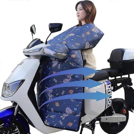 Couverture pour jambes de scooter, genouillère chauffante, imperméable et coupe-vent, tablier-couverture d'hiver pour moto, printemps, automne et hiver.