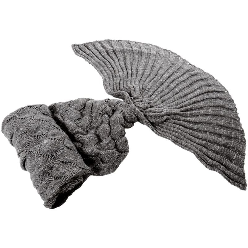 Couverture queue de sirène grey