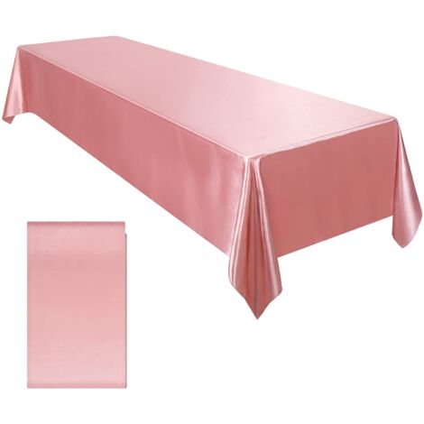 Couverture rectangulaire à motif Feuille d'or Rose, 146 x 260 cm, plastiqu