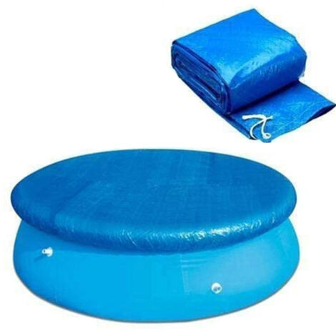 Couverture ronde pour piscine hors sol, rétention de chaleur solaire, protection durable et sûre pour piscines gonflables, couverture anti-poussière pour spa