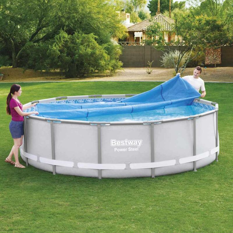 Bestway - Couverture solaire de piscine Flowclear 427 cm