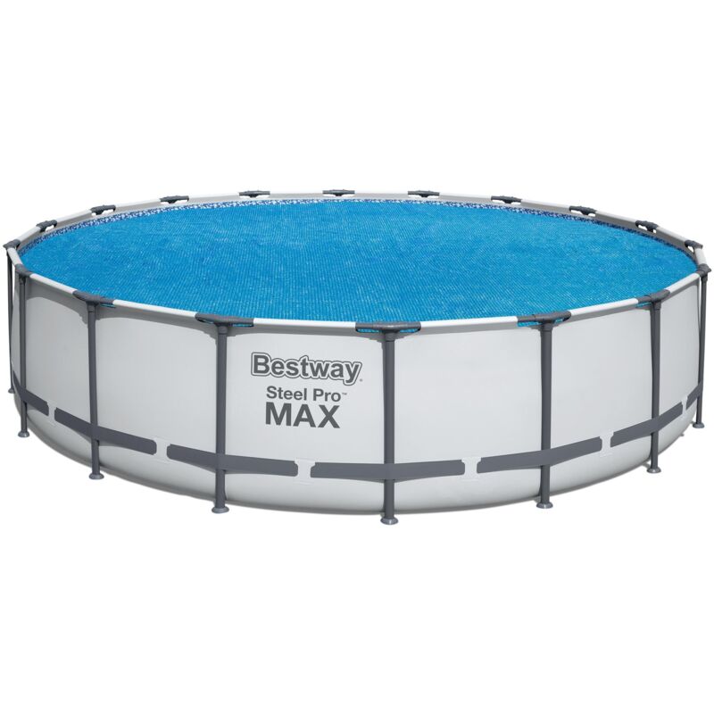 Bestway - Bâche à bulles ronde ou ovale pour piscine 527 cm - Bleu