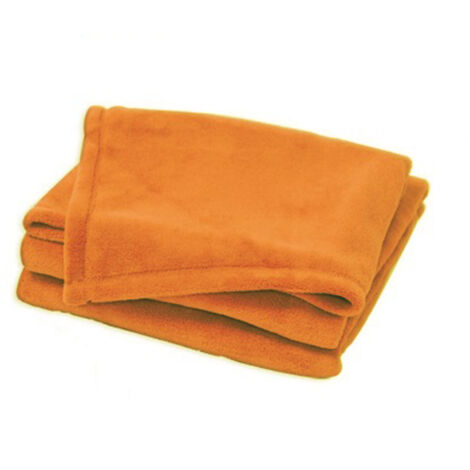 Couverture unie et colorée Orange 75x100 cm